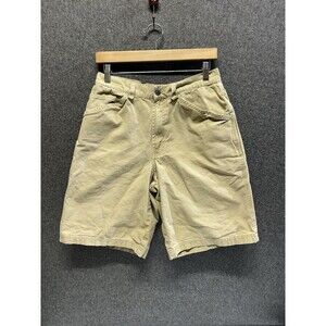 Vintage Patagonia Men’s Organic Cotton Beige Canvas Cargo Shorts Size 32